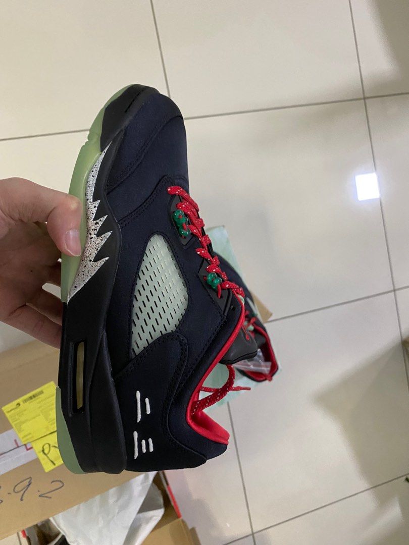 Air Jordan 5 x Clot Jade Men s Fashion Footwear Sneakers on