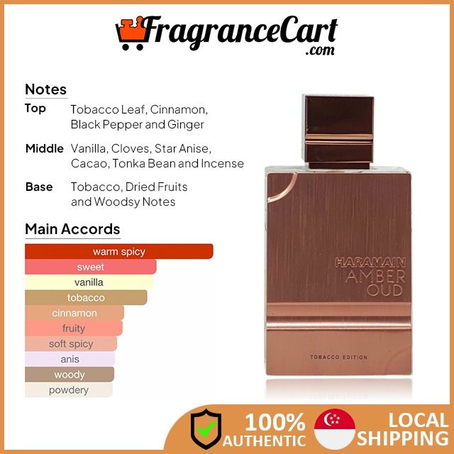 al haramain amber oud tobacco edition notes Al Haramain Amber Oud Tobacco Edition EDP for Unisex (60ml) [Brand New 100%  Authentic Perfume FragranceCart] Eau de Parfum Women Men Brown Chrome,  Beauty & Personal Care, Fragrance & Deodorants on Carousell