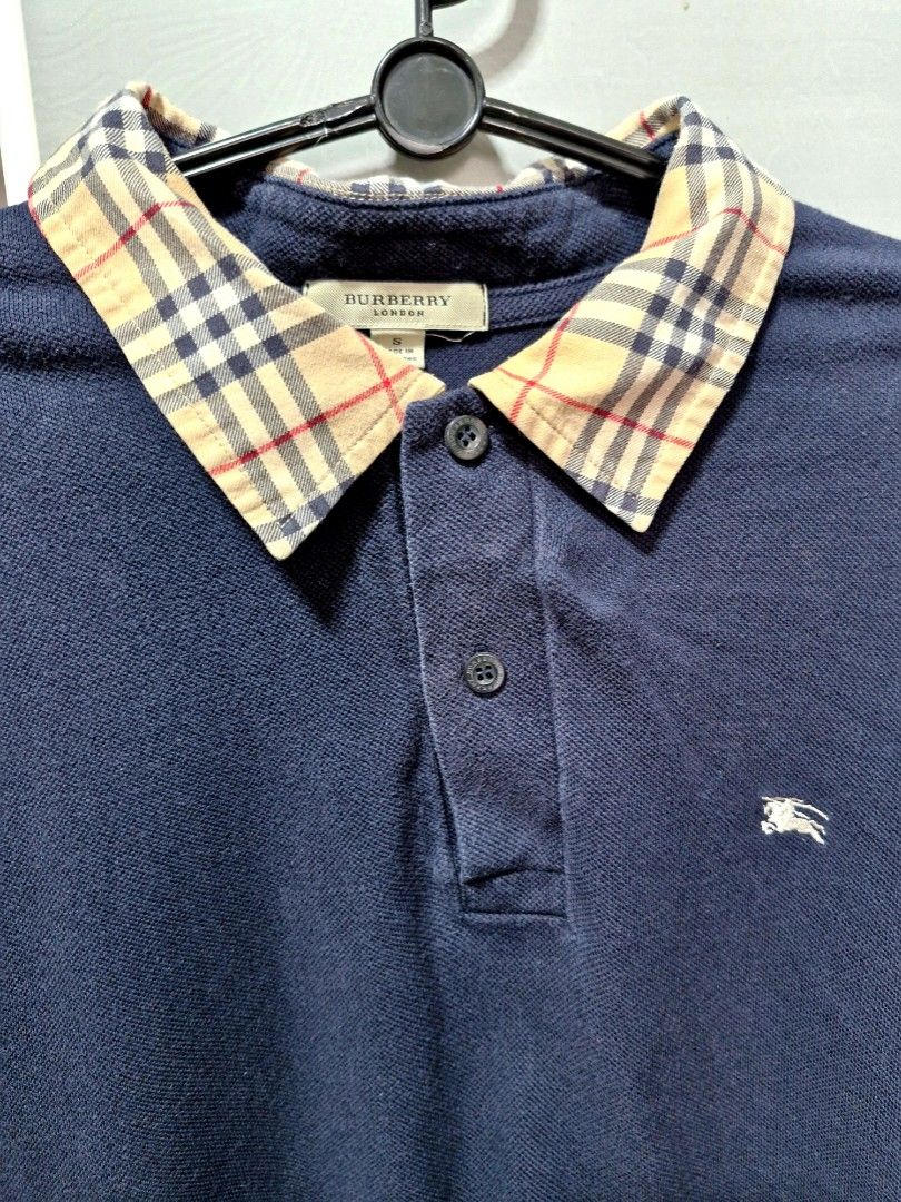Authentic Burberry Mens Polo tee Men s Fashion Tops Sets Tshirts Polo Shirts on Carousell