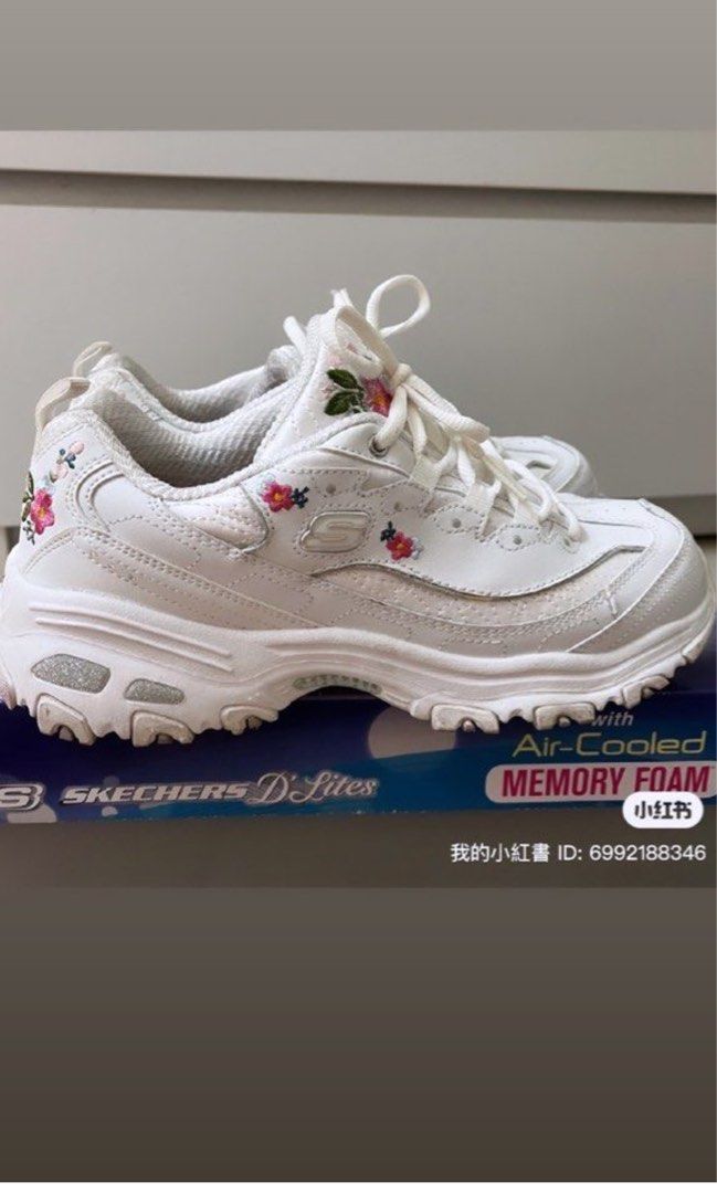 Authentic Skechers 25cm uk5 bright blossom Women s Fashion