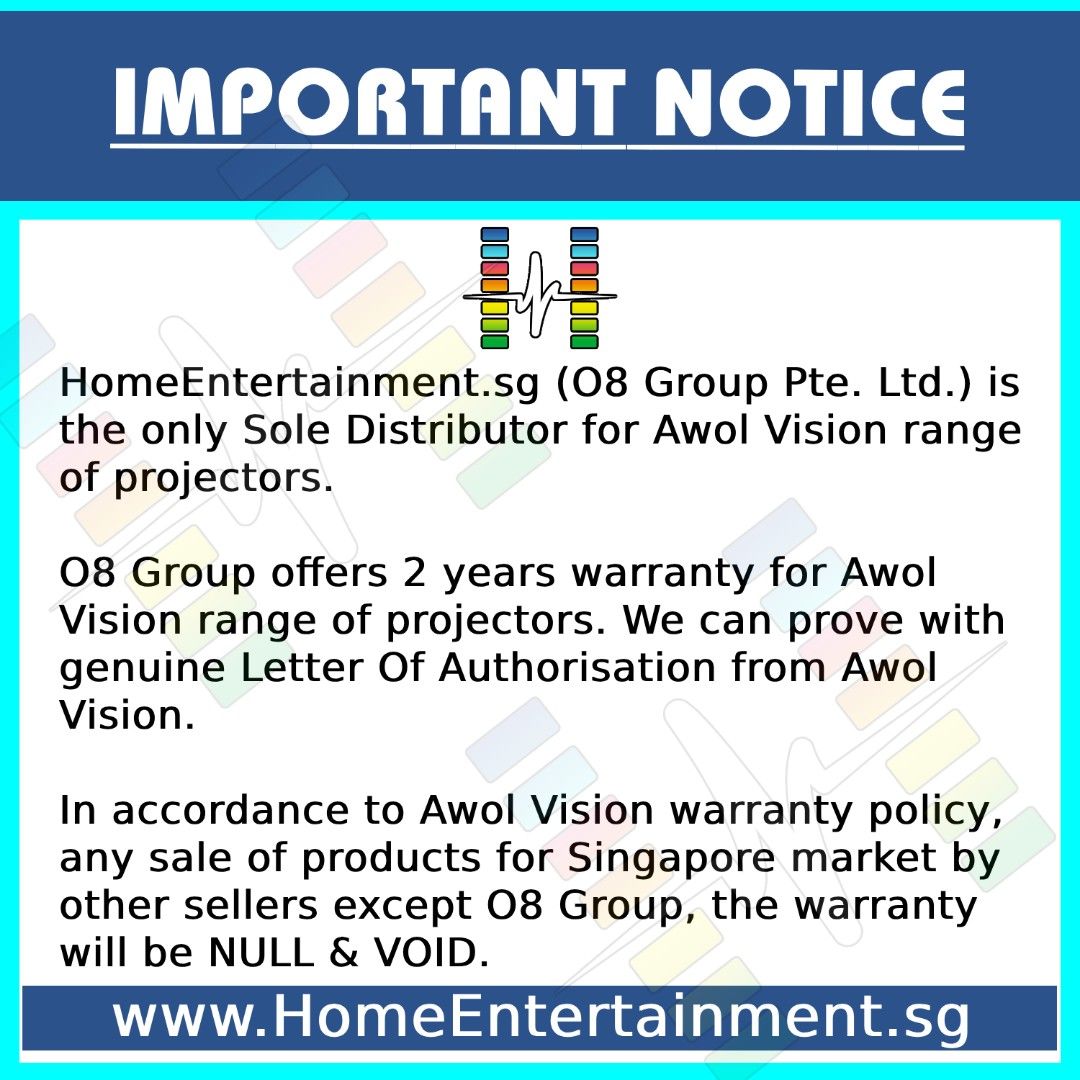 AWOL VISION LTV-3000 PRO NEWEST MODEL ULTRA SHORT THROW LASER PROJECTOR  3,000 ANSI LUMENS |