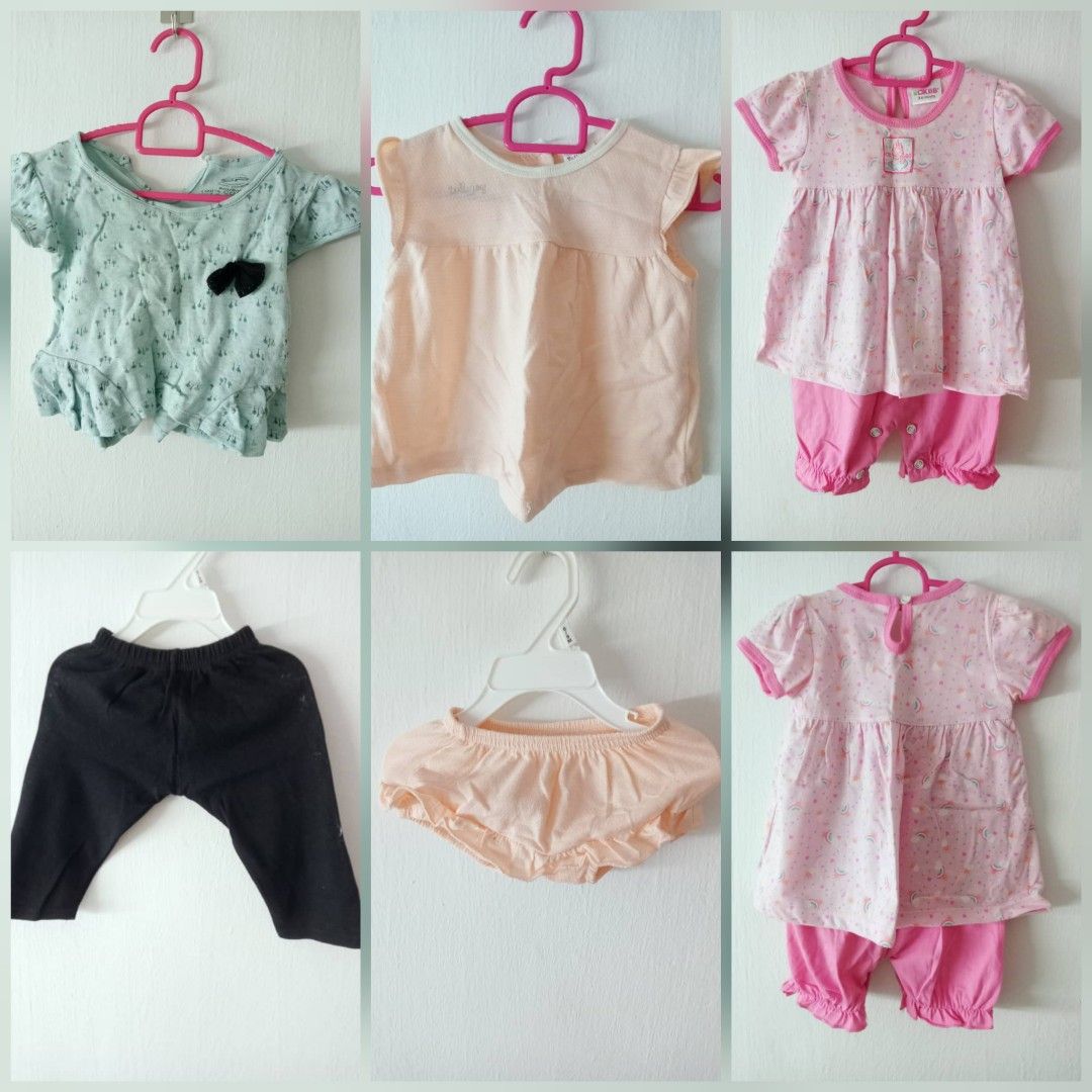 Baby Girl Rompers & Blouse Set 3 - 6 months