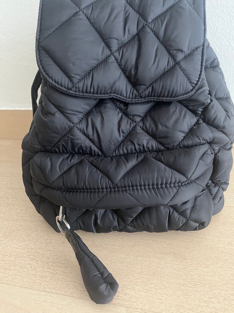 Quilted backpack online zara