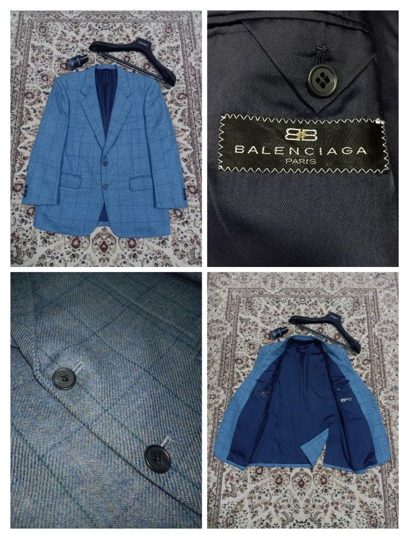 Balenciaga hot sale blue blazer