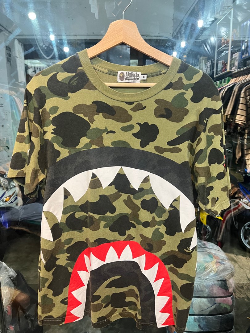 Bape WGM camo Men s Fashion Tops Sets Tshirts Polo Shirts