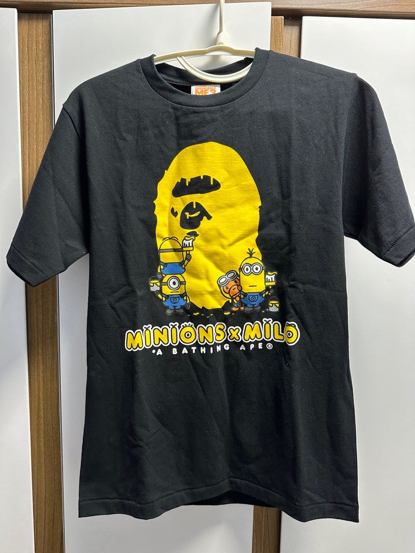 Bape x Minions Tee, 男裝, 上身及套裝, T-shirt、恤衫、有領衫