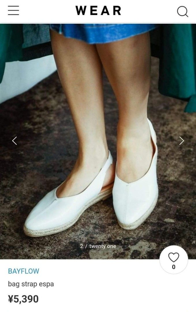 BAYFLOW BACK STRAP ESPADRILLES (EURO 37 US 6 ) (Category: Flats & Sandals) located in Baguio. Submitted by Choosehere22 (Listing ID 1282183791, Image 2). Description: 🥿 ONHAND! FRESH FROM JAPan BAYFLOW Back Strap Espadrilles Nice ito pang terno sa any OOTD 👌 ¥5390 (2,047php) orig. price 😱 ◻️⚪Brown - Size M (37) 1 pair available Description of item Espadrilles with back strap design. The white color uses smooth faux leather, and the beige and b