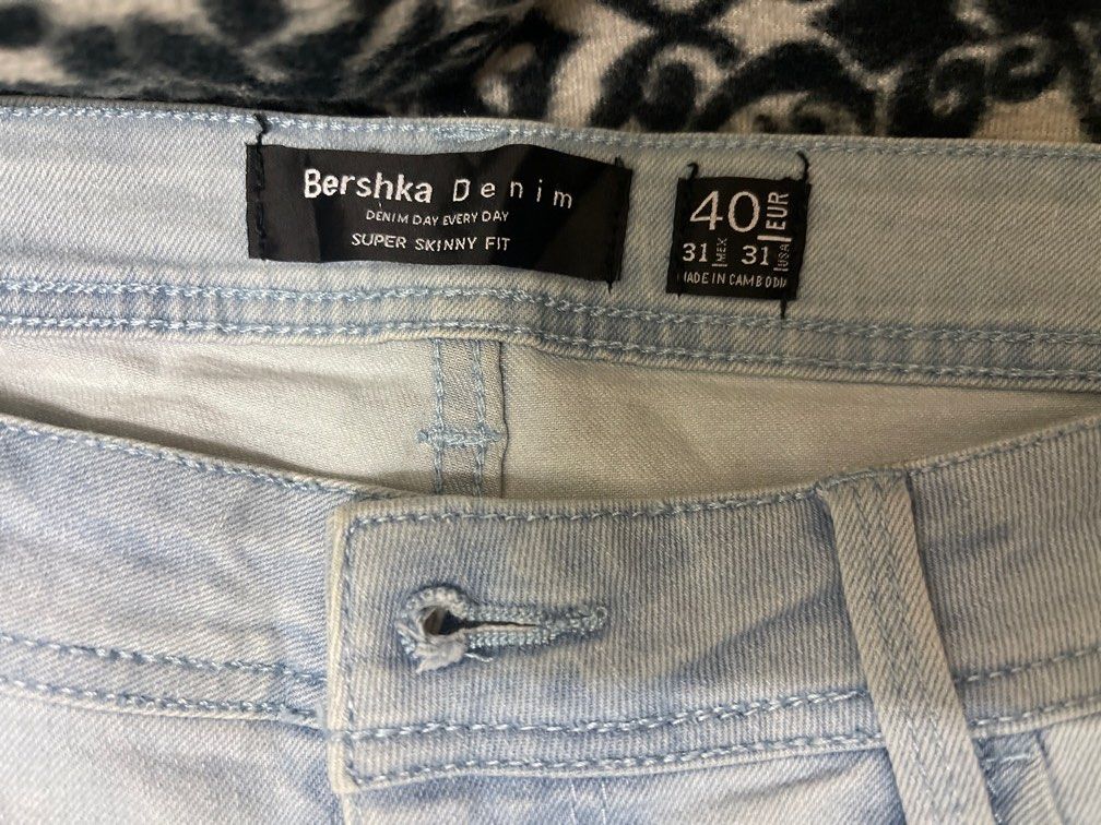 Bershka Petite high waist skinny jean in black | ASOS