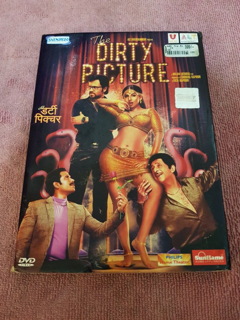 Biopic Of Erotic Indian Actress The Late Silk Smitha The Dirty Picture 2011  Original Bollywood Hindi India First Edition DVD, Hobbies & Toys, Music &  Media, CDs & DVDs on Carousell