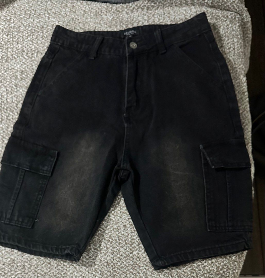 Black Denim Shorts Mens Men s Fashion Bottoms Shorts on Carousell