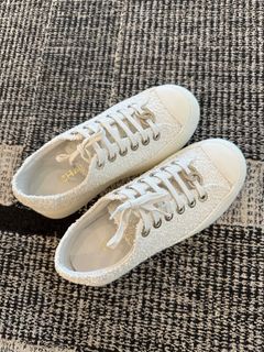 White and hotsell clear chanel sneakers