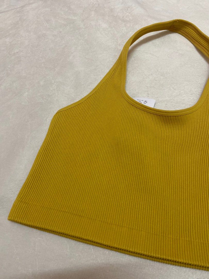 BNWT Cotton on mustard yellow Halter top Singlets Women s Fashion