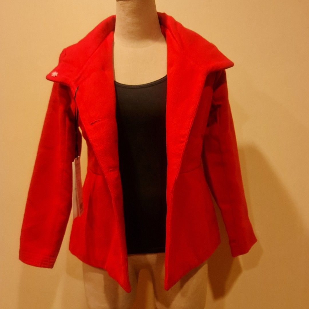 BNWT Red Jacket Blazer Trench for Spring Autumn Women s Fashion