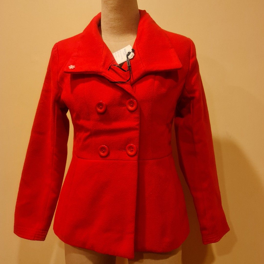 BNWT Red Jacket Blazer Trench for Spring Autumn