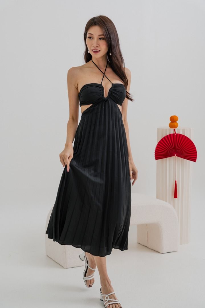 Coast violetta pleated maxi dress sales