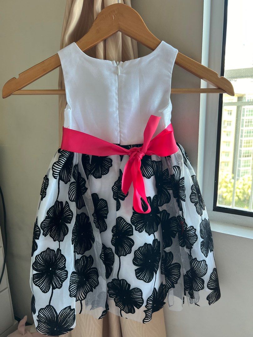 Bonnie jean black hotsell and white dress