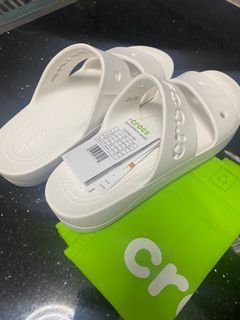 Brand new Original Crocs Baya Platform Sandal in White size W8