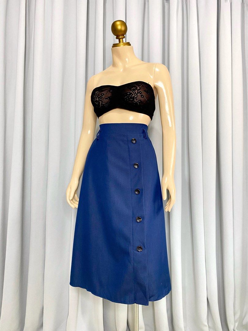 Button down sale back skirt