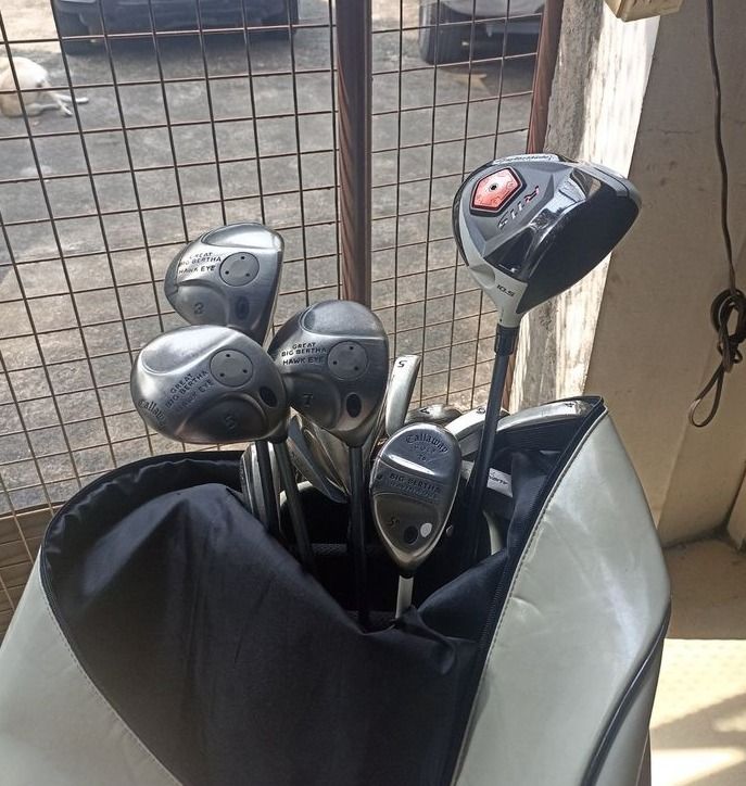 Callaway, PRGR, R11 Golf set (Category: Golf) located in Caloocan City. Submitted by hawkhawker02358 (Listing ID 1282218556, Image 1). Description: Set Price: 16,500 Location: Embo Free bag if sold as set if not: -Driver R-11 Taylor made (6000) - Callaway Big bertha hawk eye Woods 3-5-7-and rescue (5000) -PRGR TRX 910 irons graphite shaft (8PCS) 4-5-6-7-8-9-P-A (7500).