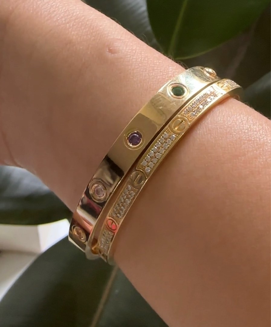 Cartier multicolor sales love bracelet