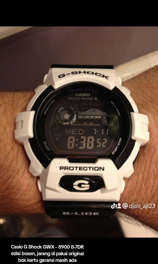 Casio G Shock GWX 8900 B 7DR djual jam g shock second original