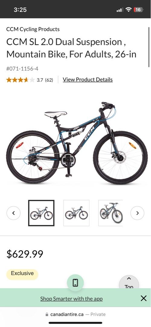 CCM SL 2.0 dual suspension mountain bike Sports Bicycles on Carousell