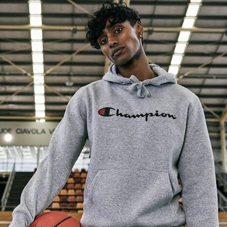 CHAMPION ECO SCRIPT HOODIE Men s Fashion Tops Sets Hoodies on