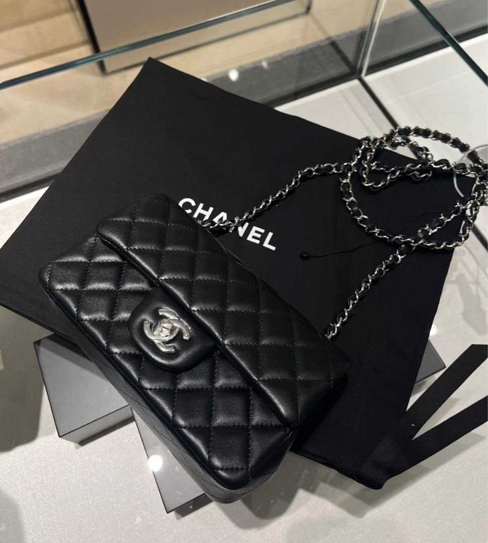 Chanel classic flap store bag mini rectangular