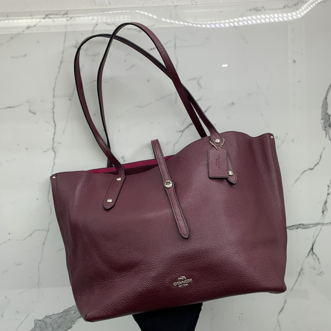 Maroon coach clearance bag