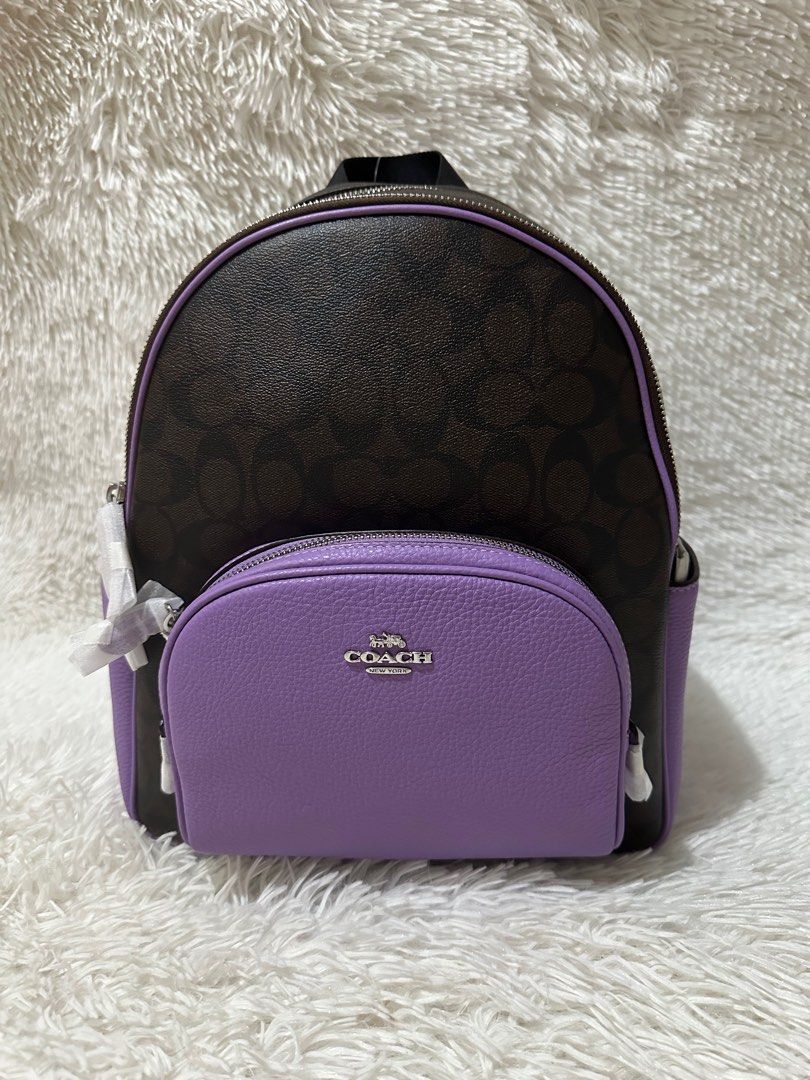 coach backpack purple