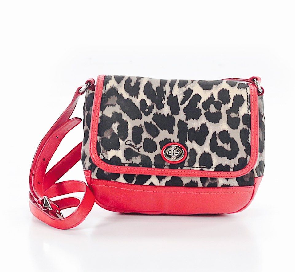 Coach leopard deals crossbody