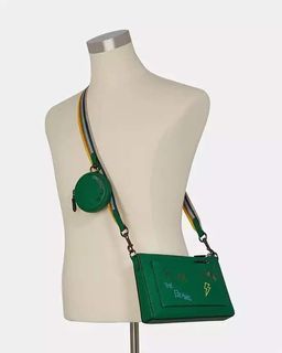 Coach Holden Crossbody with Diary Embroidery (Green)
