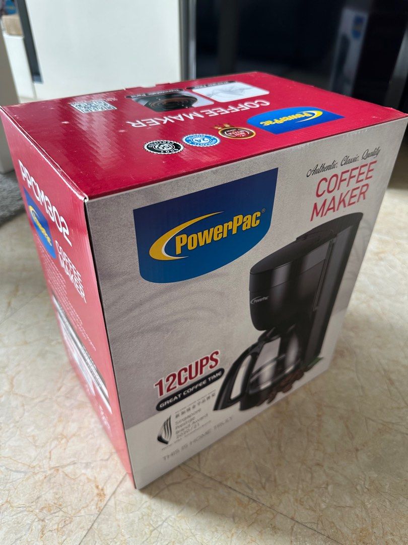 Coffee maker (Category: Coffee Machines & Makers) located in Singapore. Submitted by useshm (Listing ID 1282236839, Image 2). Description: Powerpac brand Coffee Maker, brand new in box. .