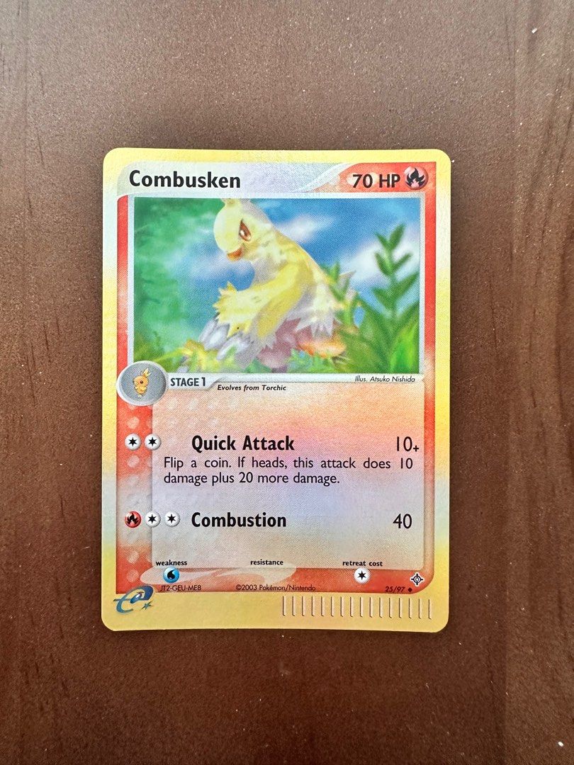 Combusken 25/97 Reverse Holo Uncommon Pokemon Card, Hobbies & Toys, Toys &  Games on Carousell