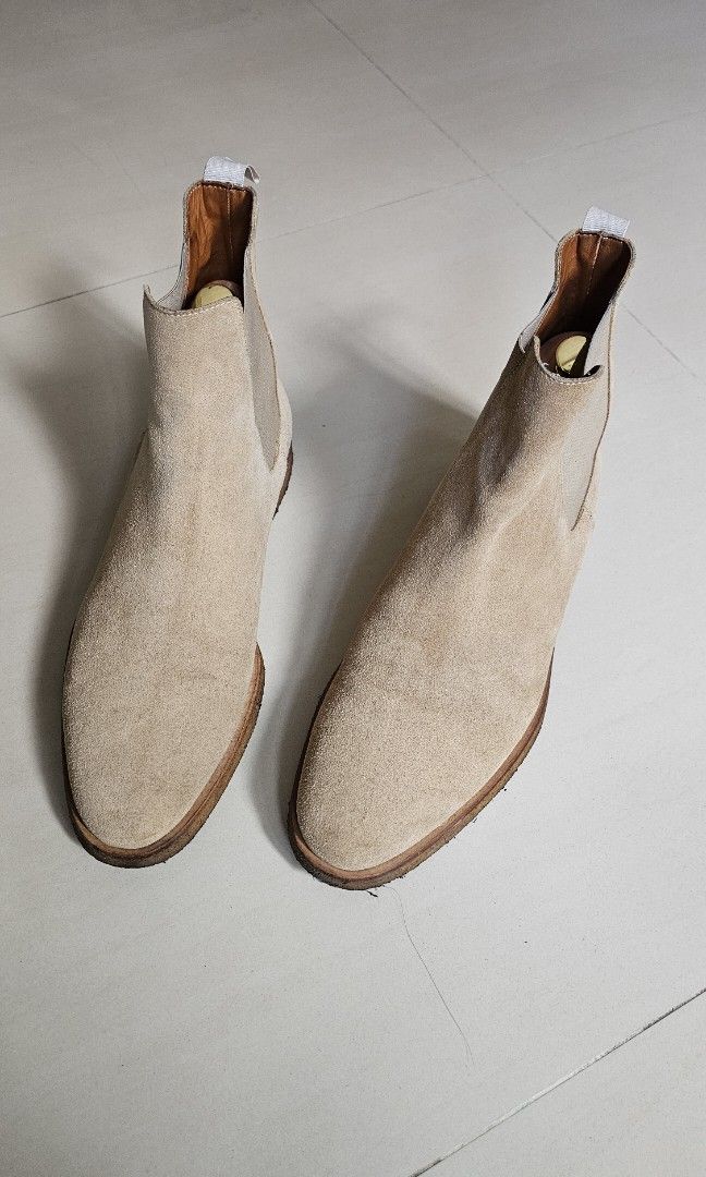 Common projects sand chelsea boot top