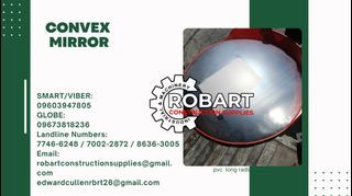 Convex mirror for indoor/outdoor
