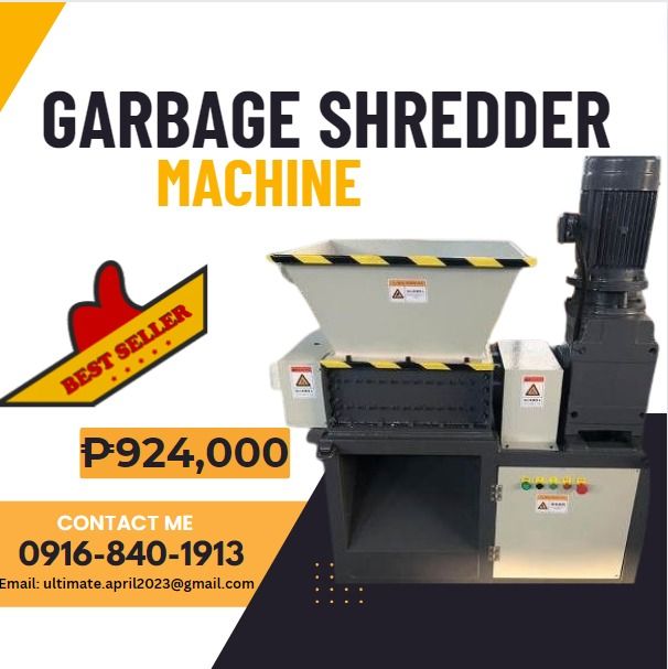 Crusher Machine DW-500 garbage shredder or plastic shredder, Commercial ...