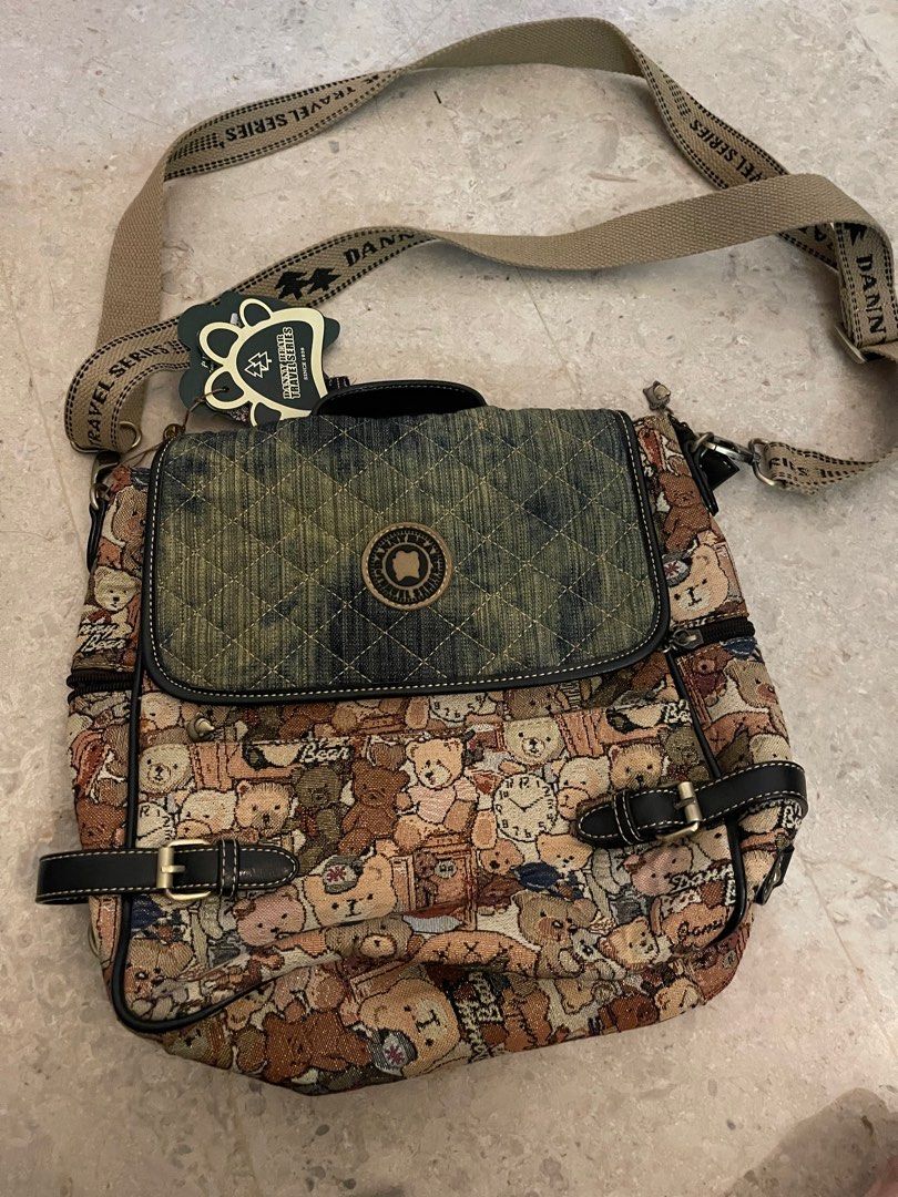 Danny bear travel series sling bag, Women's Fashion, Bags