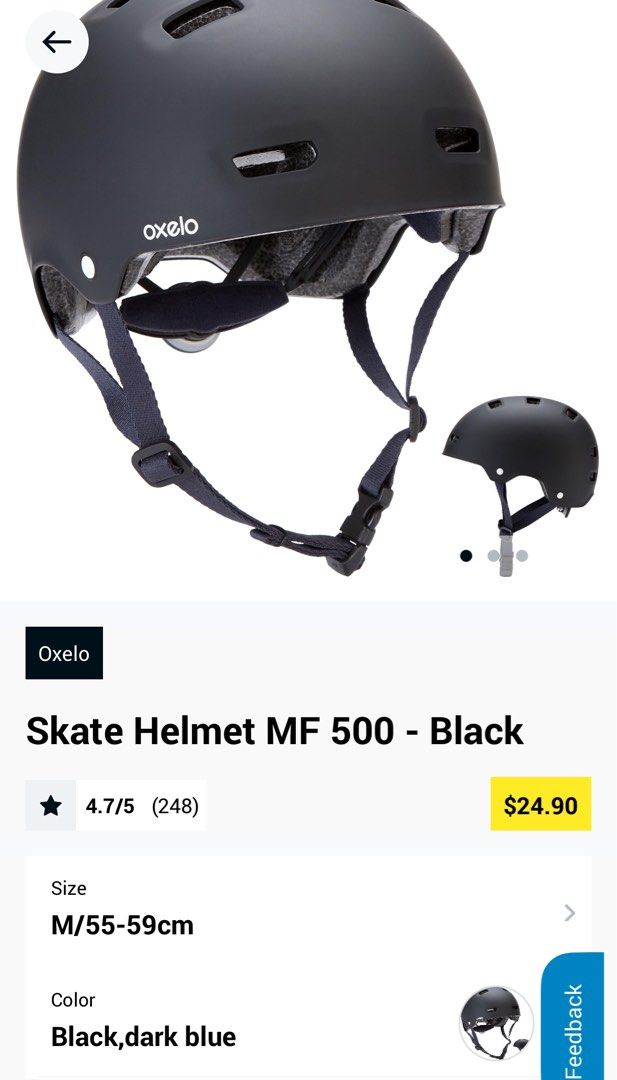 Skate helmet decathlon discount