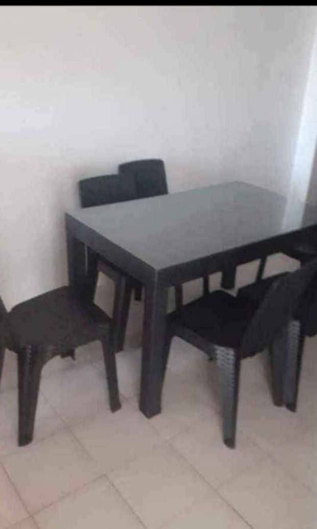 DINING SET RATTAN TABLE AND CHAIRS WITH GLASS 💯💯 (Category: Tables & Sets) located in Manila. Submitted by katttt214 (Listing ID 1282330278, Image 2). Description: 🛒 PLASTIC RATTAN CHAIR AND TABLE ‼️ 💯💯 ✔️ BRAND NEW ✔️ OUTDOOR/ INDOOR USE ✔️ SUPER TIBAY ✔️ ON HAND ✔️ PLASTIC MATERIALS 🆗 2 SEATER 🆗 4 SEATER 🆗 6 SEATER ✨ MODE OF PAYMENT: 🍰 COD 🍰 GCASH.