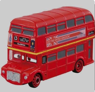 Disney Pixar Cars 2 Diecast Topper Deckington III London Double
