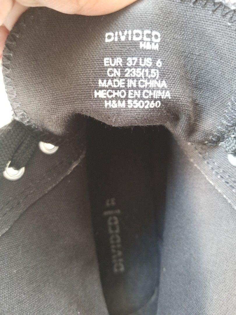 H&m shoe size shop