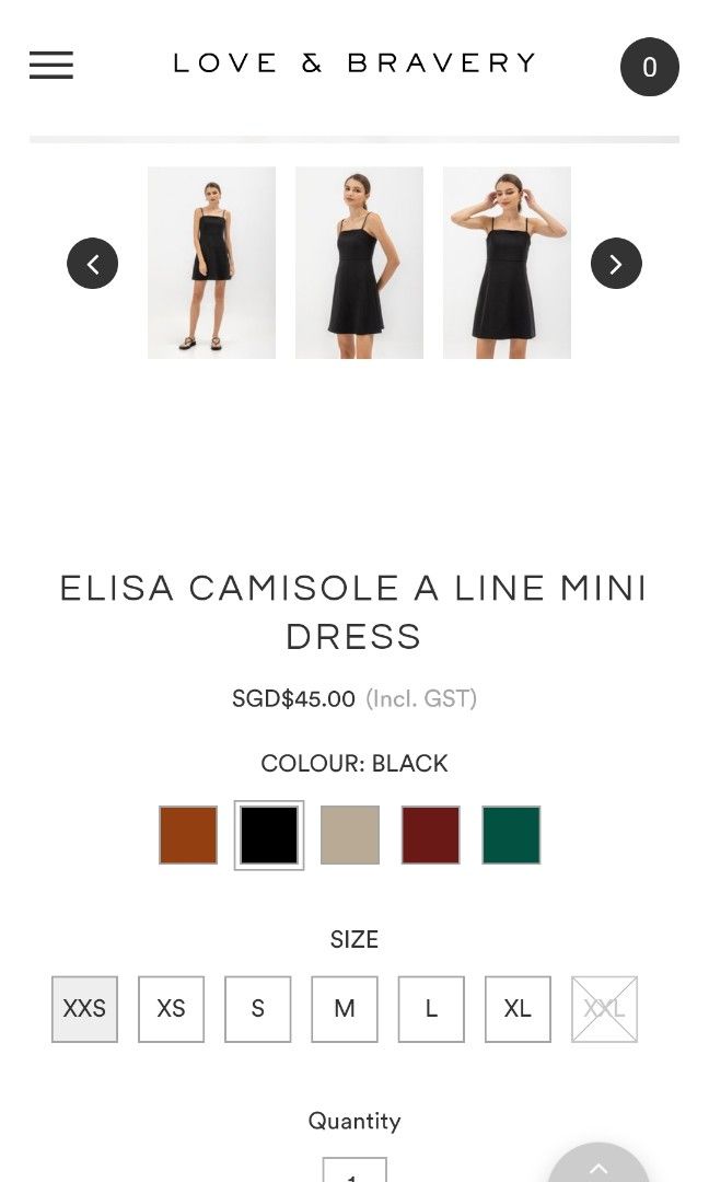 ELISA CAMISOLE A LINE MINI DRESS