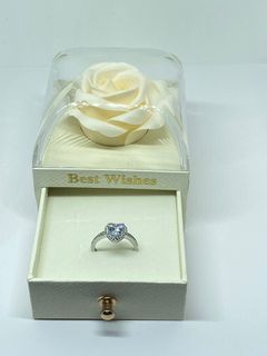 Flower box with promise ring 