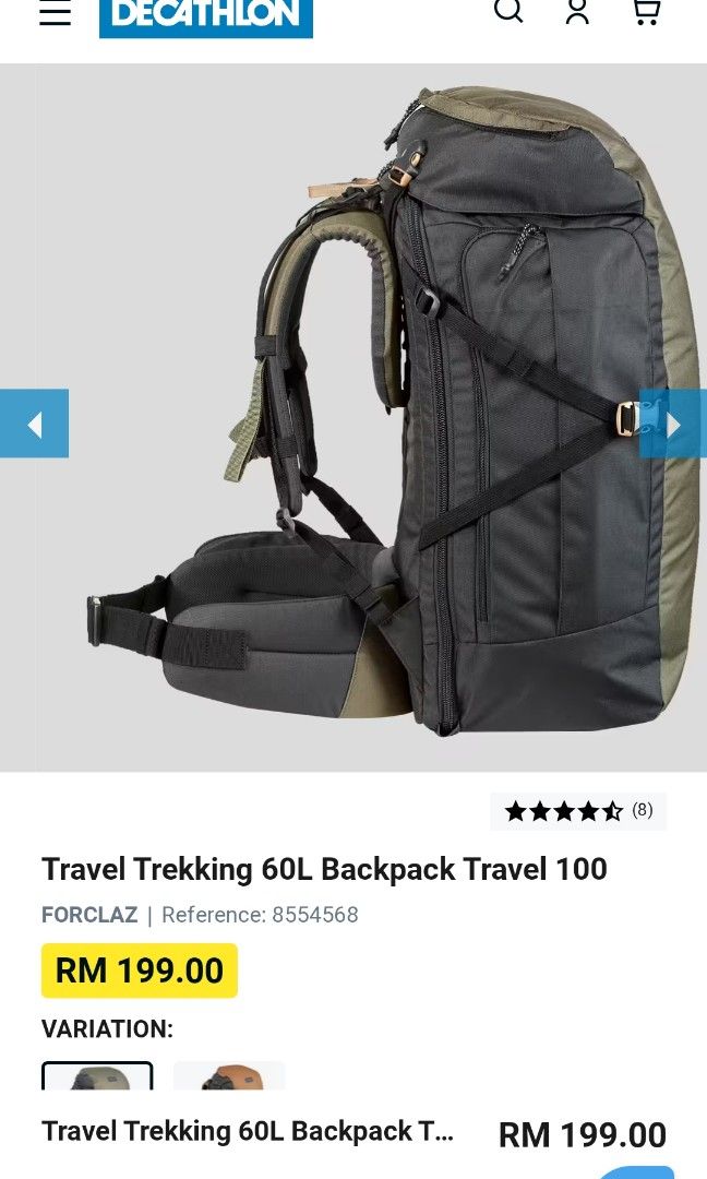 Sac forclaz travel hotsell 100