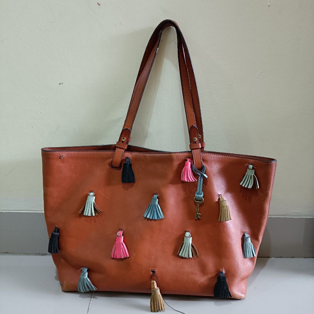 Fossil rachel top tote tan