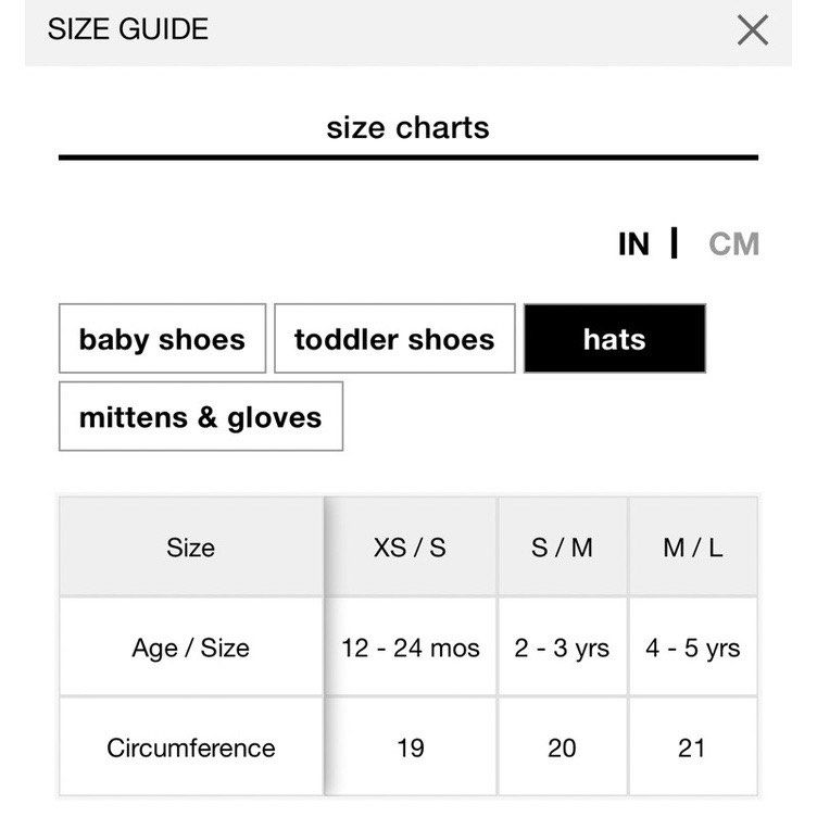 Gap baby shoes new arrivals size chart