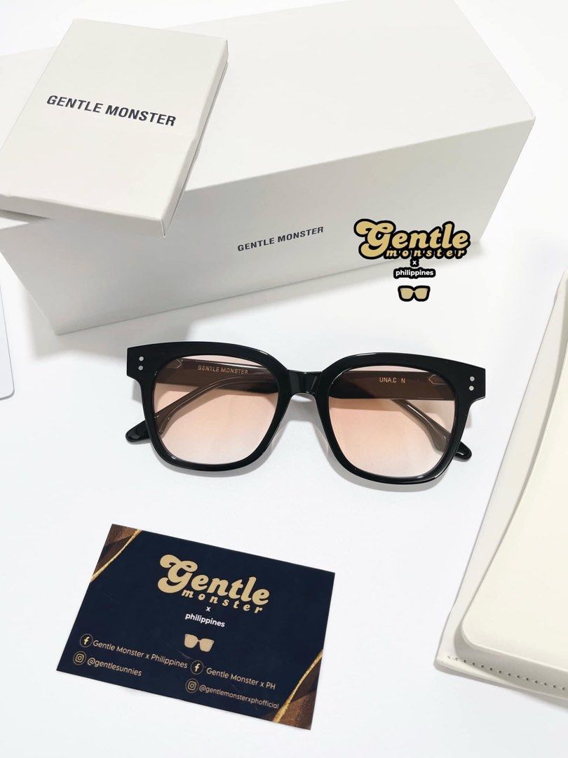 Gentle Monster Una.C N 01(OR) Sunglass with Box Set, Women's