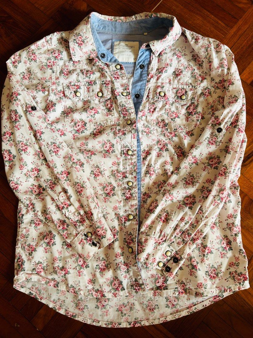 Ginger snap western style shirt Women s Fashion Tops Shirts on