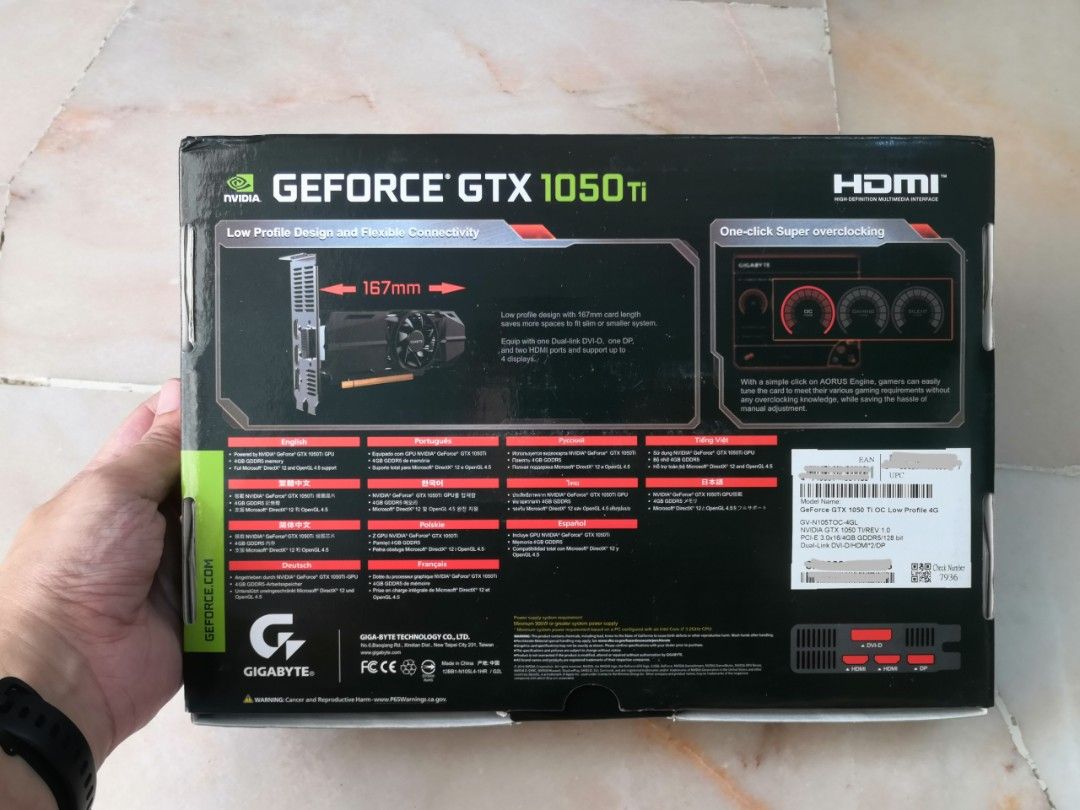 GTX 1050 Ti OC Low Profile Computers Tech Parts Accessories